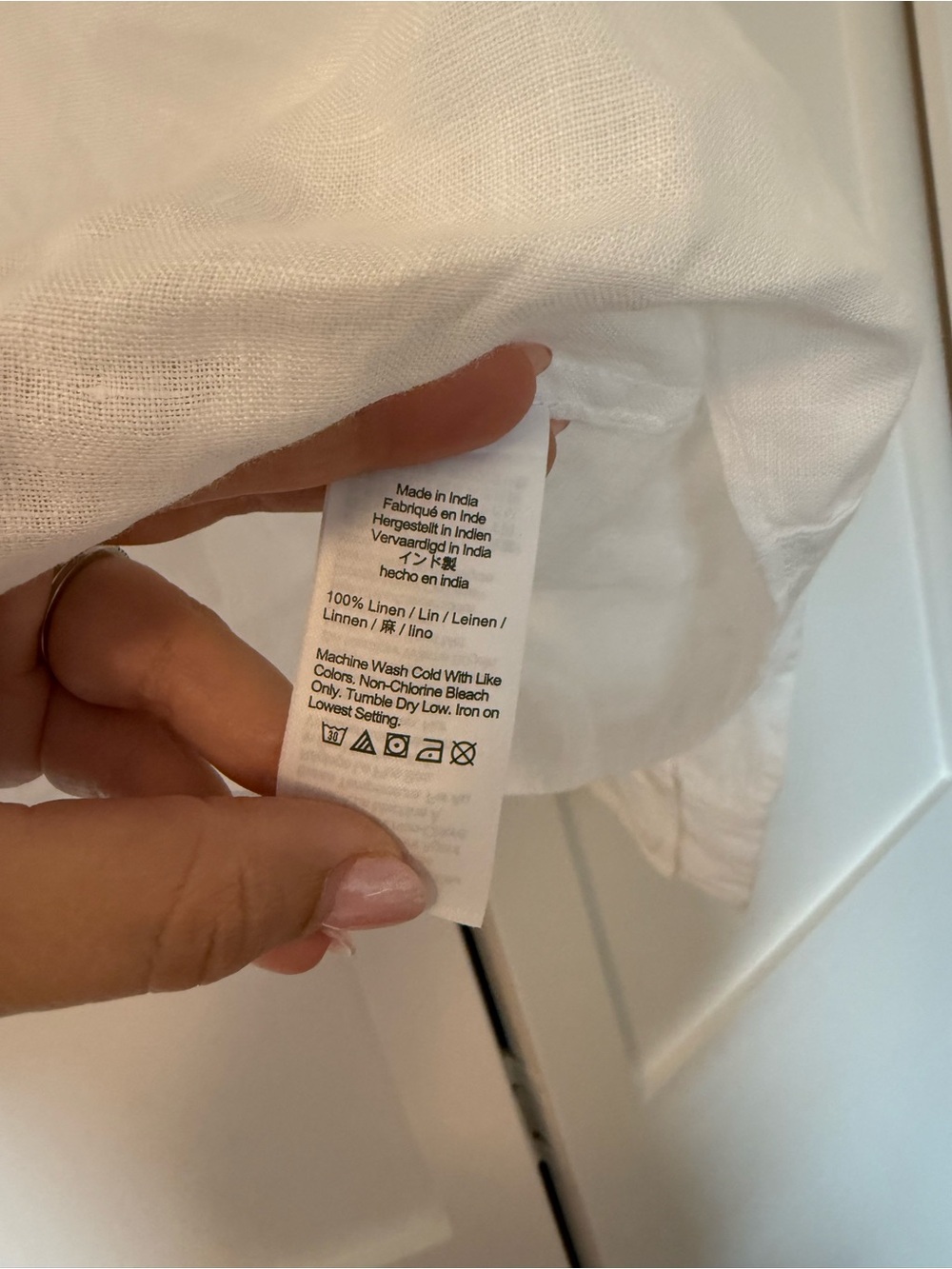J crew white linen cabana top - Picture 5 of 8